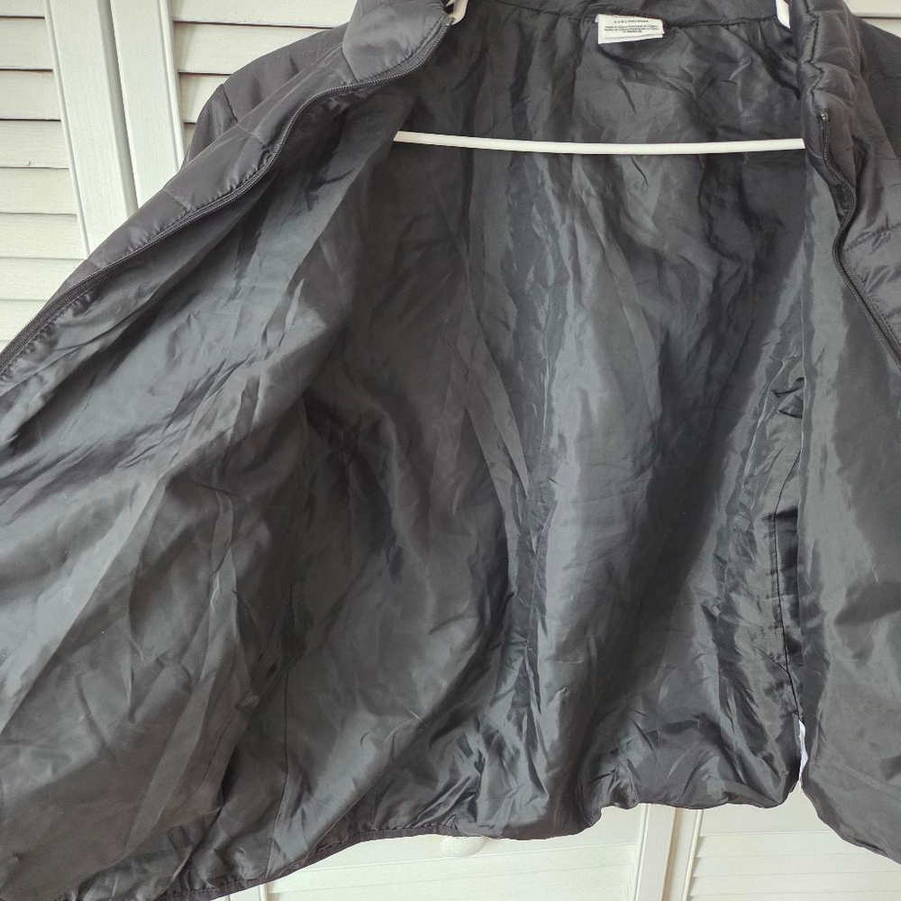 Women's PINK Victoria's Secret Black Puffer Jacket L - Picture 8 of 11